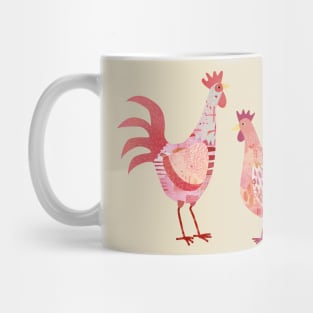 Hen and Cockerel Mug